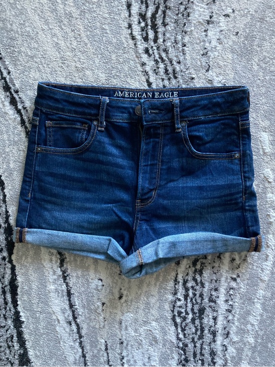American Eagle Outfitters Pants - American Eagle Outfitters Indigo Roll-Cuff Denim Shorts
